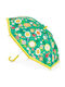 Djeco Kids Curved Handle Umbrella Spring with Diameter 70cm Green