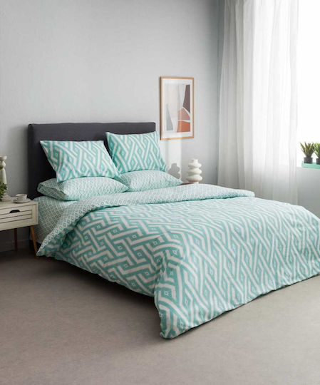Vesta Home Πάπλωμα Υπέρδιπλο 220x230εκ. Paros 1 Τιρκουάζ 11.5 togs