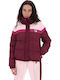 Lottie Puffa Jacket Κοντό Γυναικείο Puffer Μπουφάν για Χειμώνα Wine