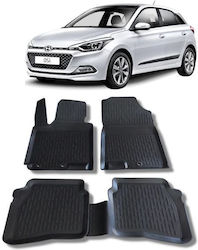 Wöller Σετ Μπροστινά και Πίσω 4τμχ για Hyundai i20 2015-2020 Μαύρα Wöller Σετ Μπροστινά και Πίσω 4τμχ για Hyundai i20 2015-2020 Μαύρα