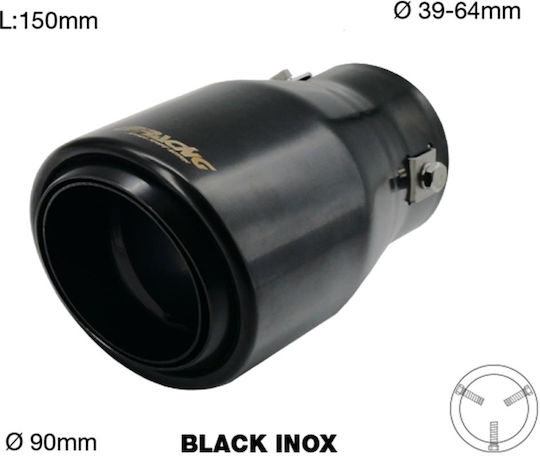 Simoni Racing Exhaust Muffler 39-64mm (Length 150mm - Outer Diameter 90mm)