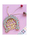 LifeLikes Luck to You Hanging Lucky Charm Horseshoe Multicolour made of Wood 1pcs