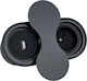 SFL Single Walled Power Socket with 1 USB Port with Lid Black
