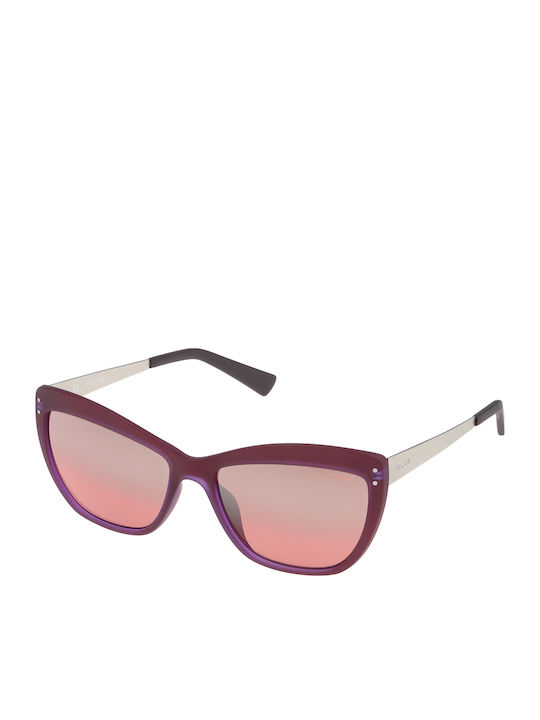 Police Damen Sonnenbrille mit Rot Gestell und R...