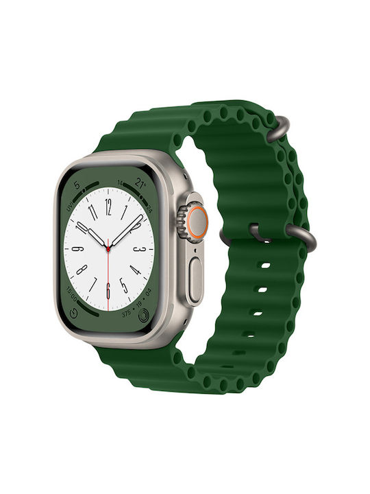 Techsuit QuickFit Λουράκι Σιλικόνης Army Green (Apple Watch 38/40/41mm)