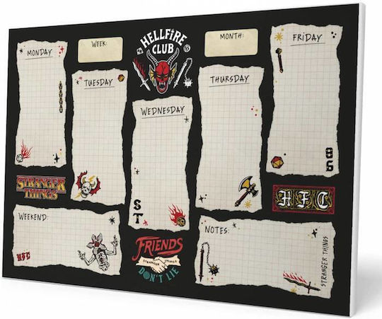 Grupo Erik Stranger Things Weekly Planner 21x29cm