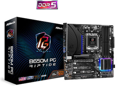 ASRock B650M PG Riptide Motherboard Micro ATX with AMD AM5 Socket