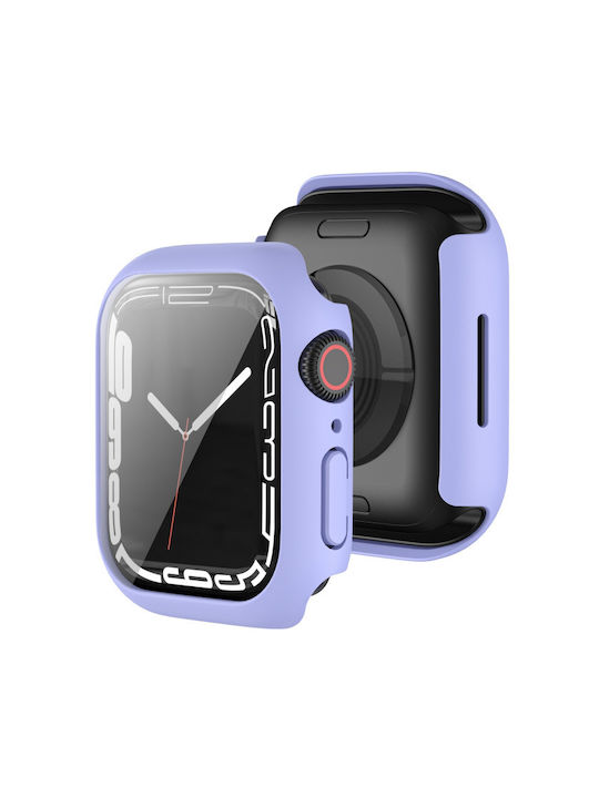 2 in 1 Plastikhülle Violet für das Apple Watch 45mm