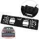 Back Car License Plate Frame Parking System with Camera and 2 Sensors 19mm in Black Colour 21639-310-00-05