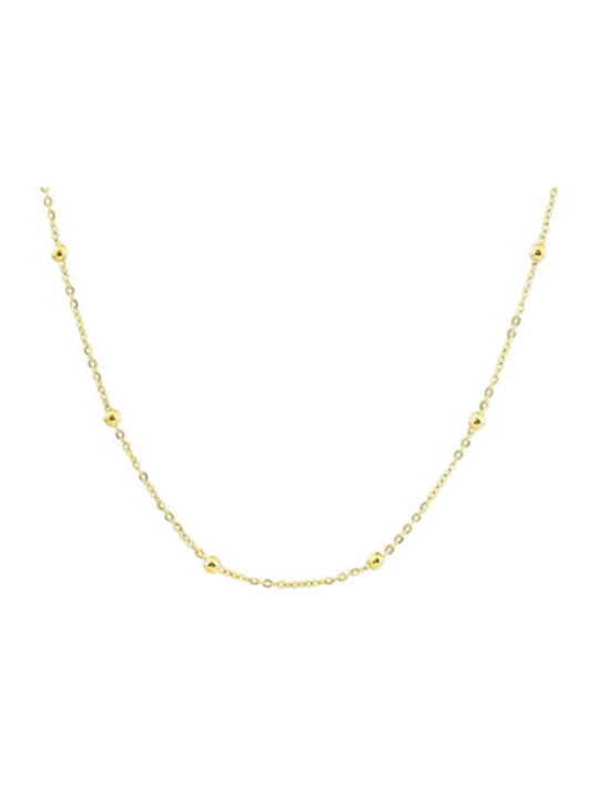 Oozoo Necklace Made of Gold Plated Steel Oozoo Necklace Made of Gold Plated Steel
