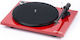 Pro-Ject Audio Essential III + Ortofon OM 10E 15335-1047 Pick-Up Roșu lucios înalt