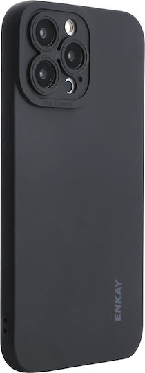 Enkay Liquid Shockproof Back Cover Silicon Negru (iPhone 14 Pro)