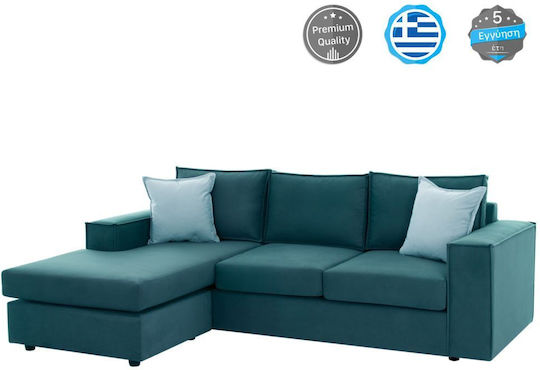 Monaco Ecke Sofa mit Umkehrbarer Winkel Petrol Blau 240x170x86cm