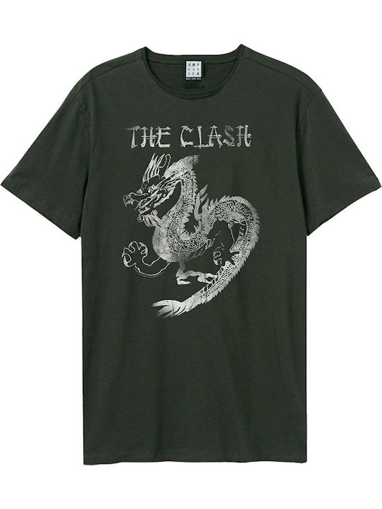 Amplified The Clash New Dragon T-shirt Γκρι Βαμβακερό