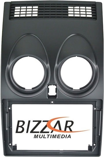 Bizzar DIN Fascia Panels 2 Din Compatible with Screen 9" for Nissan Qashqai 2007-2013