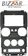 Bizzar DIN Fascia Panels 2 Din Compatible with Screen 9" for Jeep Wrangler 2008-2010
