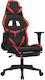 vidaXL 3143677 Gaming Chair with Footrest Black / Red