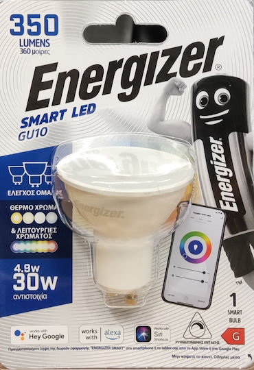 Energizer Умна Крушка LED 4.9W За Цокъл GU10 RGBW
