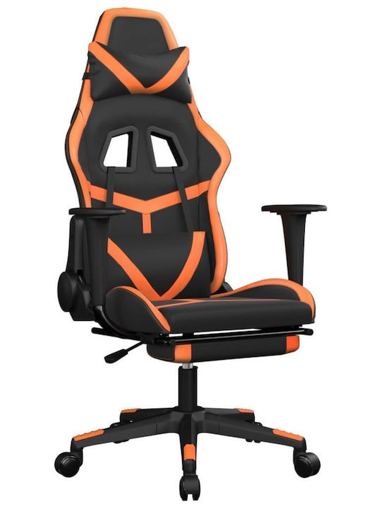 vidaXL 3143682 Геймърски стол с подлакътник Black / Orange