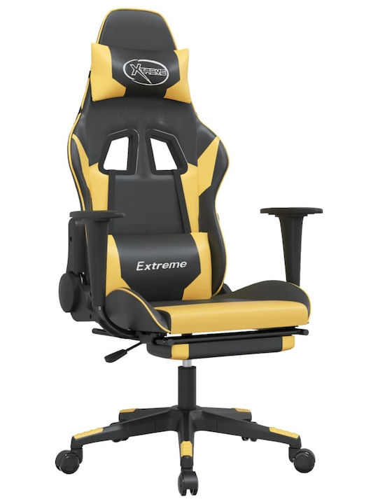 vidaXL 345459 Gaming Chair with Footrest Black ...