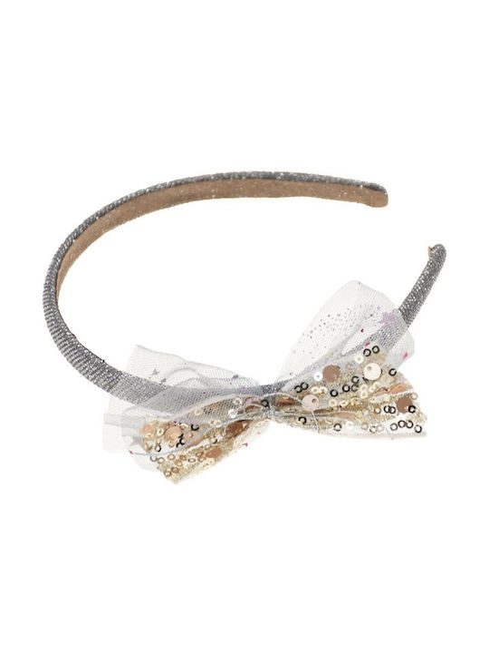 Papillon Kids Gray Kids Headband with Bow