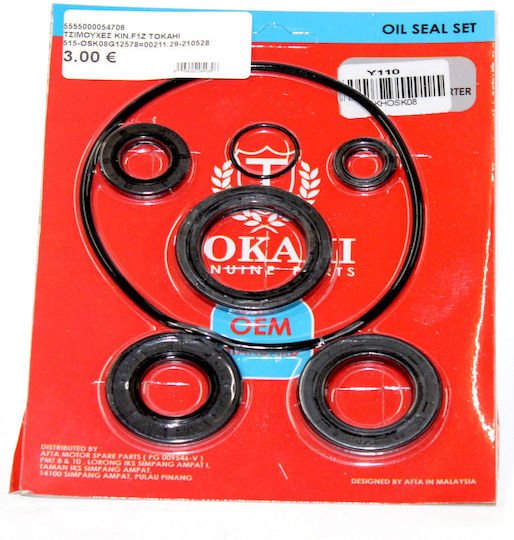 Tokahi Engine Seal Yamaha F1Z Engine Seals Tokahi