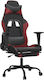 vidaXL 3143660 Gaming Chair with Footrest Black / Burgundy