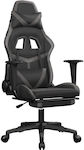 vidaXL 3143680 Gaming Chair with Footrest Black / Gray