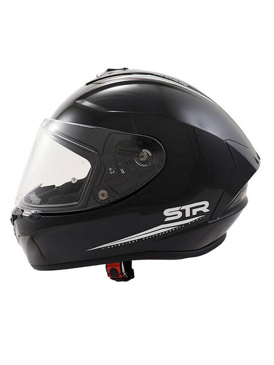 STR Norma Black Motorcycle Helmet Full Face ECE 22.05