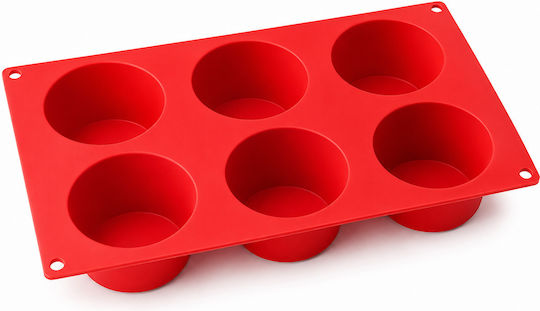 Dr. Oetker Silicone Platinum Muffin Bakeware Tin For 6 Muffins Ø5.5cm