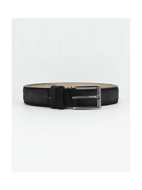 BASHAIKOV BROWN LEATHER BELT SOUET CL-3071.CRO 01 BLACK