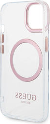 Guess Back Cover Silicone Pink (iPhone 14 Plus)