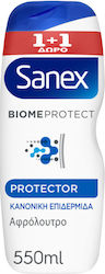 Sanex Protector Κρεμώδες Αφρόλουτρο 2x550ml