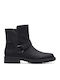 Opal Rose Leder Stiefeletten Damen Schwarz