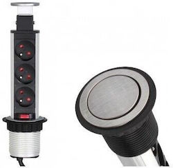 Design Light Triple Office Power Socket With 2 USB Ports Design Light Triple Office Power Socket With 2 USB Ports