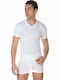 Men's Undershirt Short-sleeved in White Color