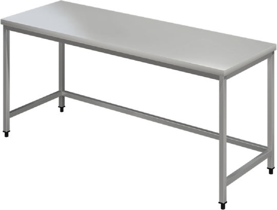 Inox Dobros Ανοξείδωτο Τραπέζι Μ160xΒ70xΥ86cm