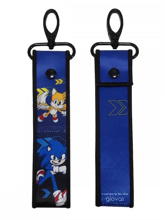 Gim Μπρελόκ Lanyard Sonic Υφασμάτινο Μπλε