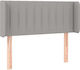 vidaXL Fabric Bed Headboard Light Gray 103x88cm