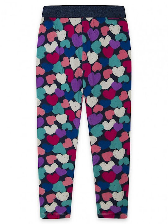 Blue leggings with multicoloured hearts B (22481211)