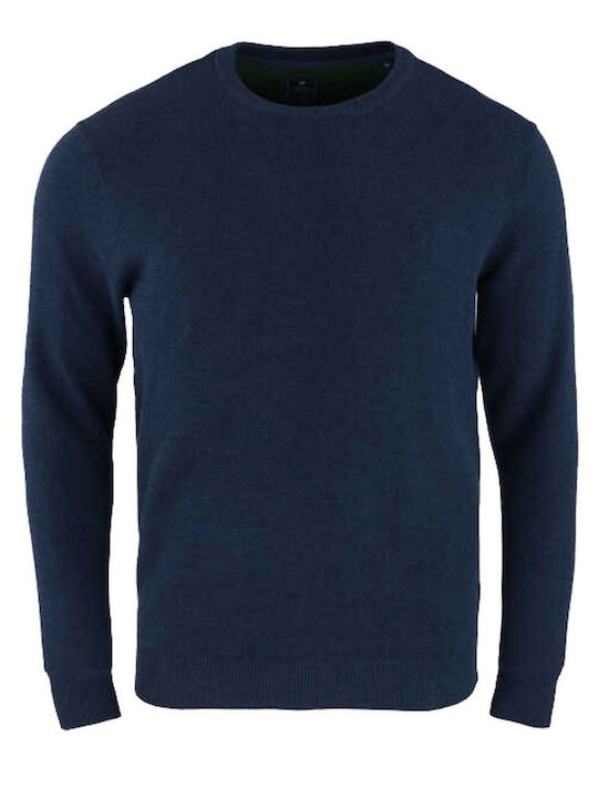 REDMOND Men's blue knitted blouse