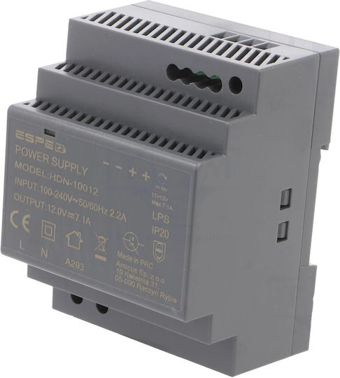 Τροφοδοτικό Ράγας με Έξοδο 12V και Ισχύ 90W 7.1A