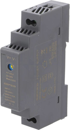 Τροφοδοτικό Ράγας cu Ieșire 24V și Putere 15W 0.63A
