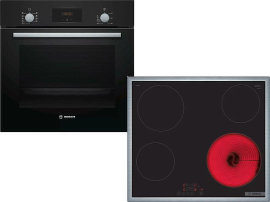 Bosch Φούρνος άνω Πάγκου 66lt με Κεραμικές Εστίες Π59.4εκ. Μαύρος