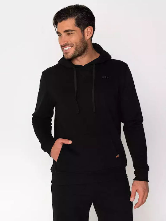 FILA Tom Hoody Sweatshirt with Hood Black