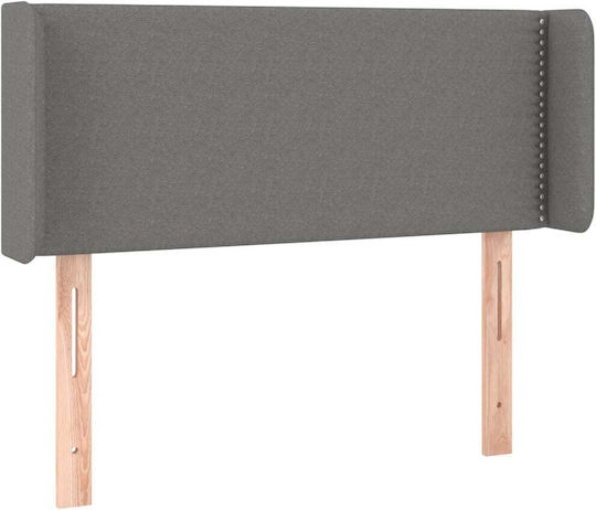 vidaXL Fabric Bed Headboard Dark Gray 103x88cm