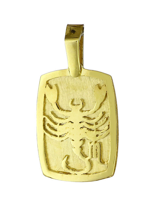 Kids Pendant Zodiac Sign 14K