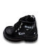 Kids Boots with Zipper Black