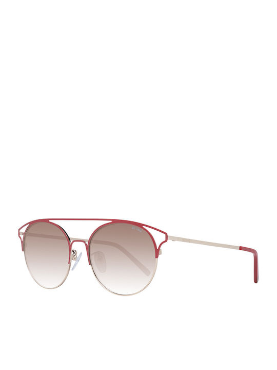 Sting Unisex Sunglasses with Red Metal Frame an...