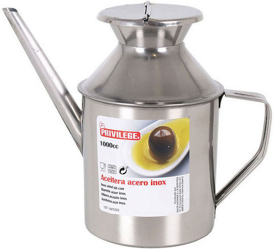 Privilege Cutie de ulei din Oțel Inoxidabil cu Flux 1000ml